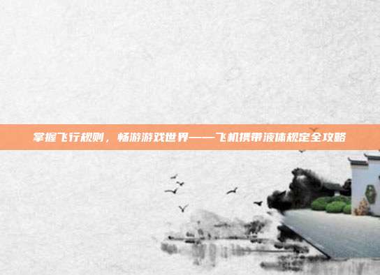掌握飞行规则，畅游游戏世界——飞机携带液体规定全攻略