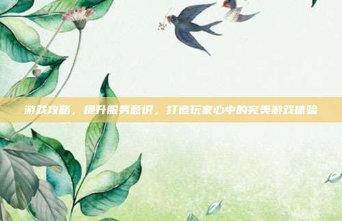 游戏攻略，提升服务意识，打造玩家心中的完美游戏体验