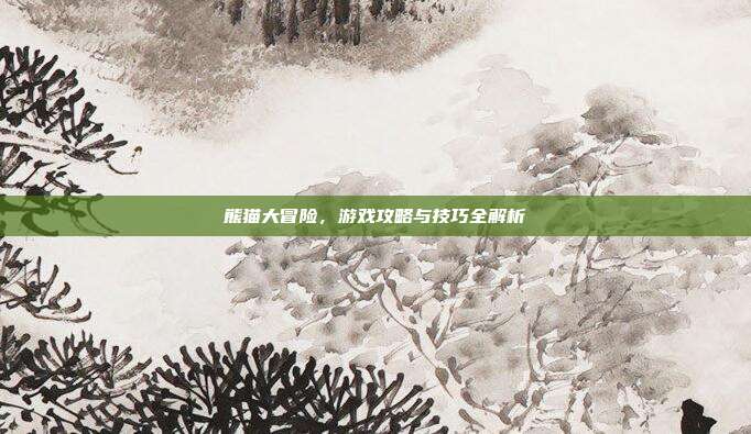 熊猫大冒险，游戏攻略与技巧全解析