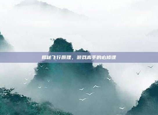 揭秘飞行原理，游戏高手的必修课