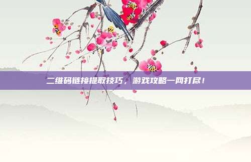 二维码链接提取技巧，游戏攻略一网打尽！