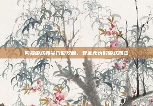 网易游戏账号找回攻略，安全无忧的游戏体验