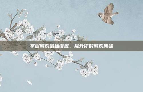 掌握游戏鼠标设置，提升你的游戏体验