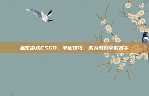 金花游戏CSGO，掌握技巧，成为游戏中的高手