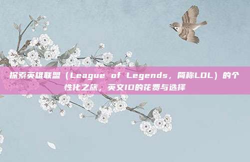 探索英雄联盟（League of Legends，简称LOL）的个性化之旅，英文ID的花费与选择