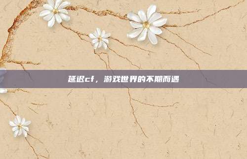 延迟cf,游戏世界的不期而遇