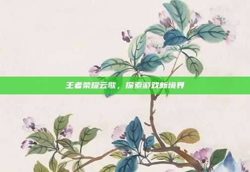 王者荣耀云歌，探索游戏新境界