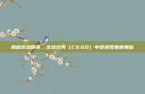 揭秘反恐精英，全球攻势（CS:GO）中切屏现象的奥秘
