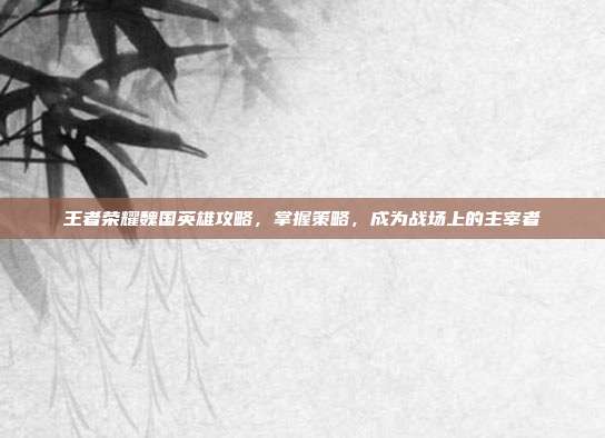 王者荣耀魏国英雄攻略，掌握策略，成为战场上的主宰者