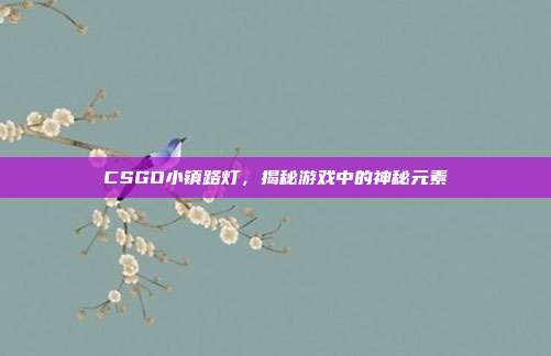 CSGO小镇路灯，揭秘游戏中的神秘元素