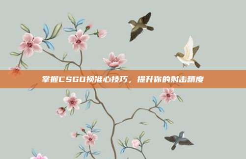 掌握CSGO换准心技巧，提升你的射击精度