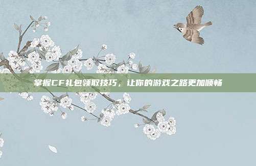 掌握CF礼包领取技巧,让你的游戏之路更加顺畅