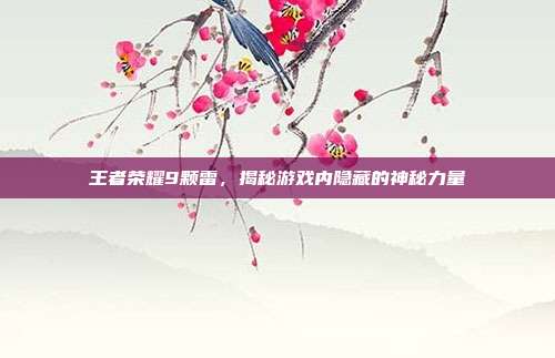 王者荣耀9颗雷，揭秘游戏内隐藏的神秘力量
