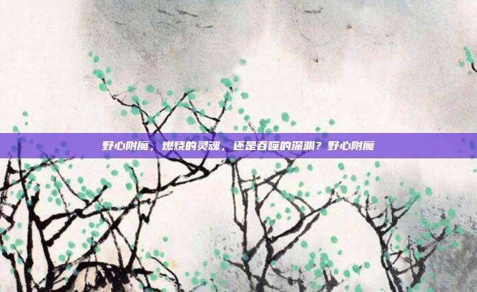 野心附魔,燃烧的灵魂,还是吞噬的深渊?野心附魔