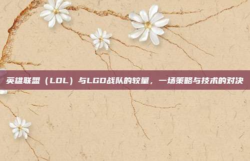 英雄联盟（LOL）与LGD战队的较量，一场策略与技术的对决