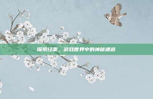 探索经渠，游戏世界中的神秘通道