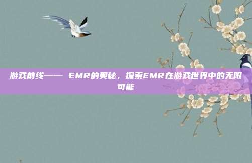 游戏前线—— EMR的奥秘，探索EMR在游戏世界中的无限可能