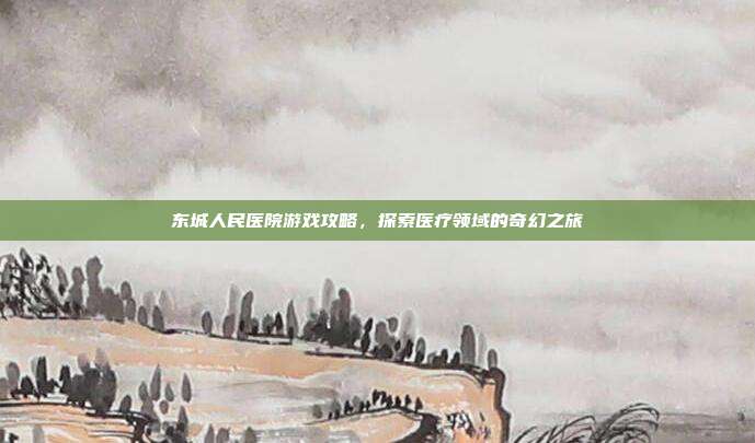 东城人民医院游戏攻略，探索医疗领域的奇幻之旅