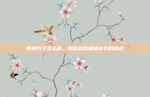 骨龄片子怎么看，揭秘游戏角色成长的秘密