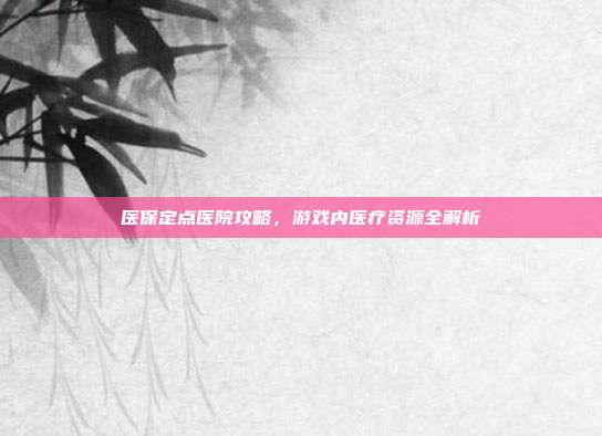 医保定点医院攻略，游戏内医疗资源全解析