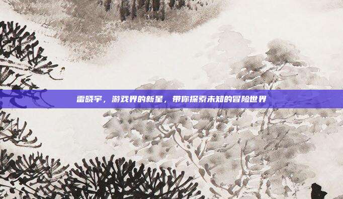 雷晓宇，游戏界的新星，带你探索未知的冒险世界