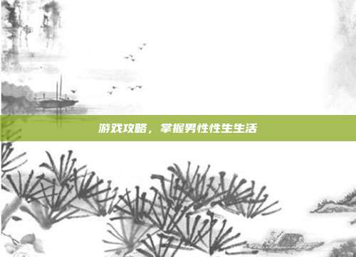 游戏攻略,掌握男性性生生活