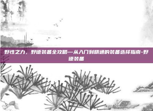 野性之力,野德装备全攻略—从入门到精通的装备选择指南-野德装备