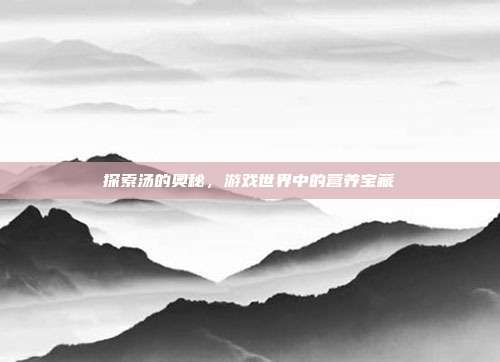 探索汤的奥秘，游戏世界中的营养宝藏