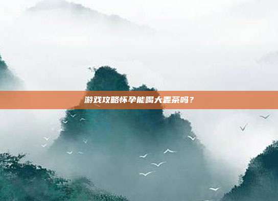游戏攻略怀孕能喝大麦茶吗？