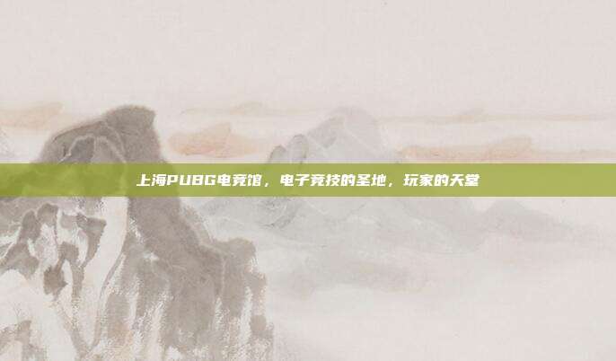 上海PUBG电竞馆,电子竞技的圣地,玩家的天堂