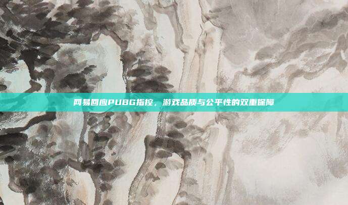 网易回应PUBG指控，游戏品质与公平性的双重保障