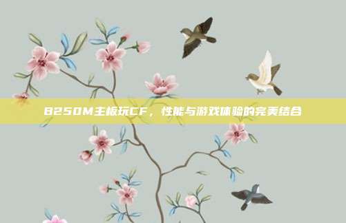 B250M主板玩CF,性能与游戏体验的完美结合