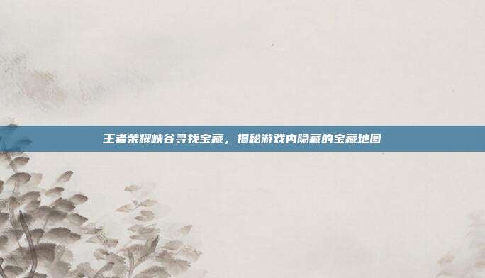 王者荣耀峡谷寻找宝藏，揭秘游戏内隐藏的宝藏地图