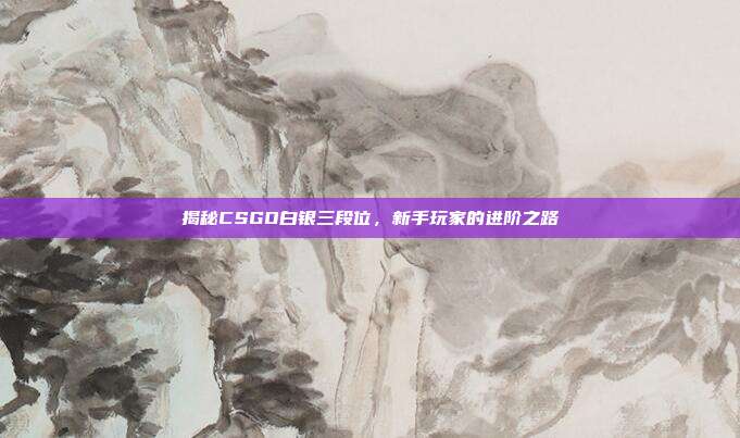 揭秘CSGO白银三段位,新手玩家的进阶之路