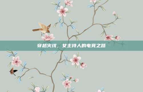穿越火线，女主持人的电竞之路