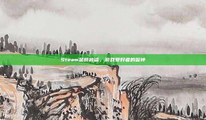 Steam金额被盗，游戏爱好者的警钟
