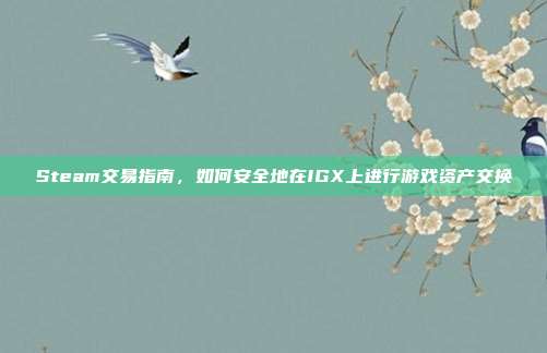 Steam交易指南，如何安全地在IGX上进行游戏资产交换