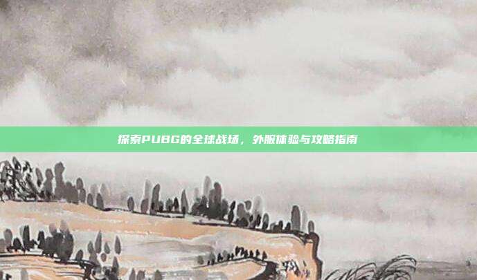 探索PUBG的全球战场，外服体验与攻略指南