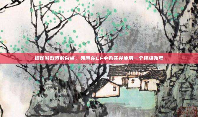 揭秘游戏界的白鲨，如何在CF中购买并使用一个顶级账号