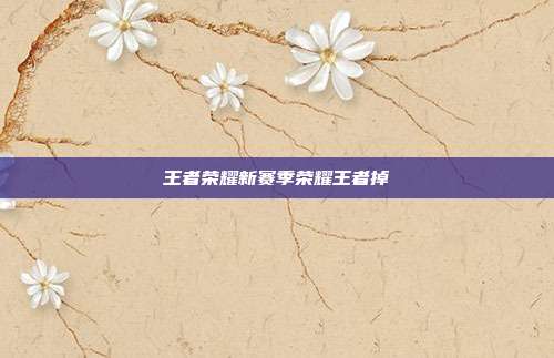 王者荣耀新赛季荣耀王者掉