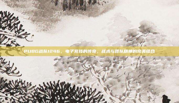 PUBG战队1246，电子竞技的传奇，战术与团队精神的完美结合