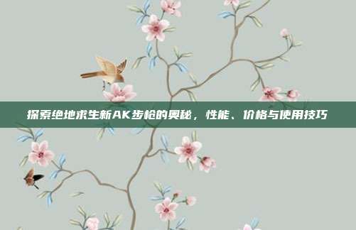探索绝地求生新AK步枪的奥秘，性能、价格与使用技巧