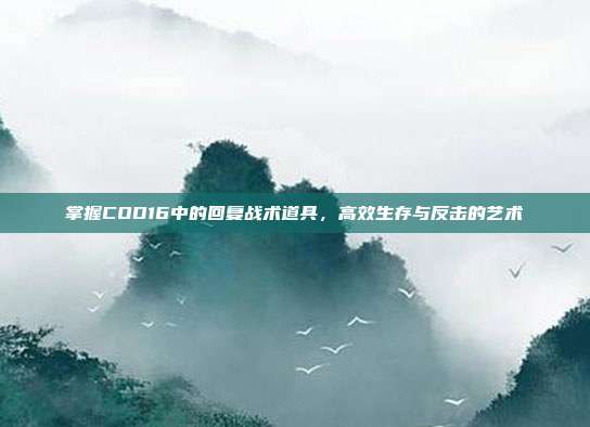 掌握COD16中的回复战术道具，高效生存与反击的艺术
