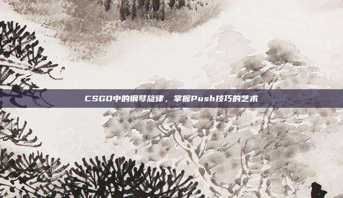 CSGO中的钢琴旋律,掌握Push技巧的艺术