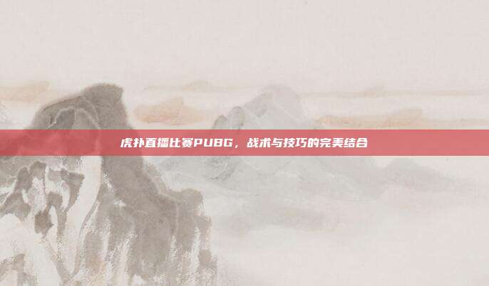 虎扑直播比赛PUBG,战术与技巧的完美结合