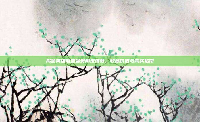 揭秘英雄联盟最贵限定皮肤，收藏价值与购买指南