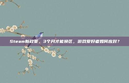 Steam新政策,3个月才能换区,游戏爱好者如何应对?