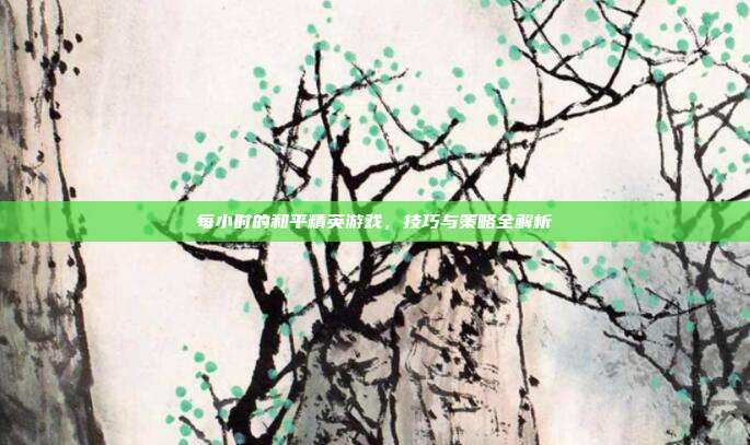 每小时的和平精英游戏，技巧与策略全解析