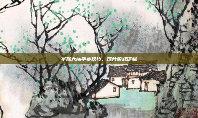 掌握天际字幕技巧,提升游戏体验