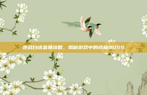 逆战白虎金神攻略，揭秘游戏中的终极BOSS